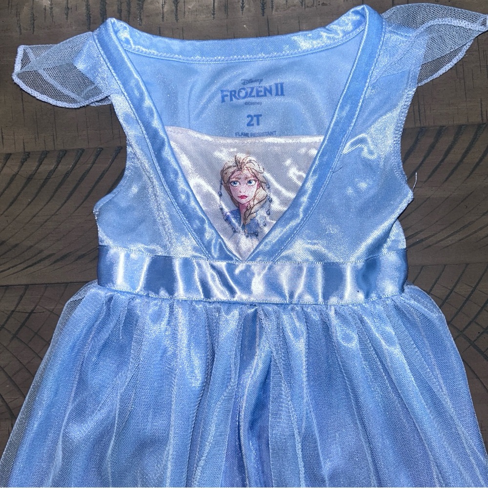 Frozen Kids Blue Dress - Picture 2 of 3